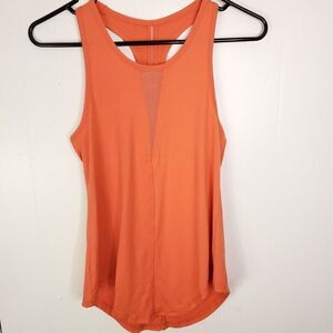 Zyia Top Womens XS Bright Orange Running Racerback Round Hem Workout Axrive